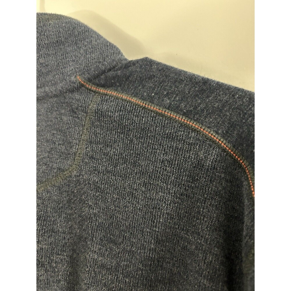 EDDIE BAUER 1/4 Zip Sweater Size Blue Long Sleeved Men XL cabin outdoor - Picture 5 of 7